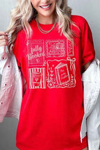 Fully Booked Graphic Tee – Book Lover Collage TShirt