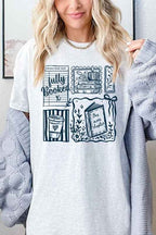 Fully Booked Graphic Tee – Book Lover Collage TShirt