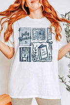 Fully Booked Graphic Tee – Book Lover Collage TShirt