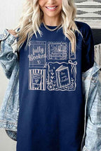 Fully Booked Graphic Tee – Book Lover Collage TShirt