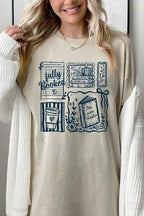 Fully Booked Graphic Tee – Book Lover Collage TShirt