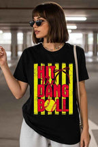 Hit the Dang Ball Softball Graphic Tee