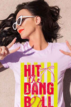 Hit the Dang Ball Softball Graphic Tee