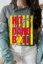 Hit the Dang Ball Softball Graphic Tee