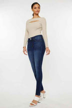 Kancan Mid Rise Gradient Skinny Jeans (Available in Plus Size)