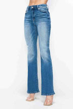 bytos High-Rise Distressed Jeans – Vintage Wash Stretch Denim for Women