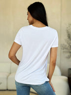 Renee Basic Round Neck T-Shirt – Soft Everyday Tee