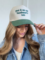 Put It On My Husband’s Tab Trucker Hat – Funny Snapback Hat