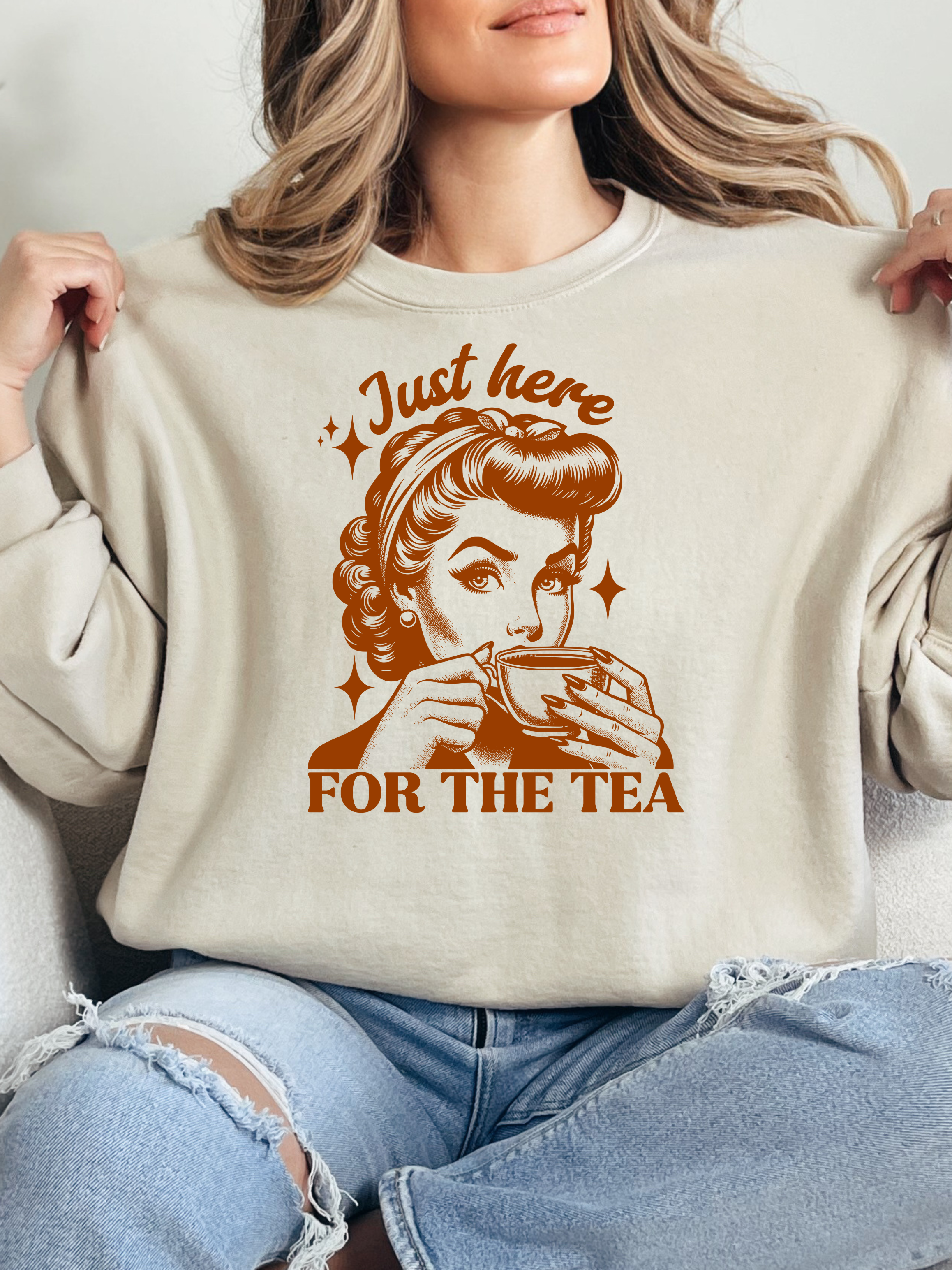 Here For The Tea Graphic Tee – Funny Boutique Shirt