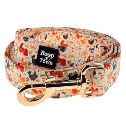 Boop Town Dog Leash – 5ft Soft Cotton Leash with Durable Metal Hardware