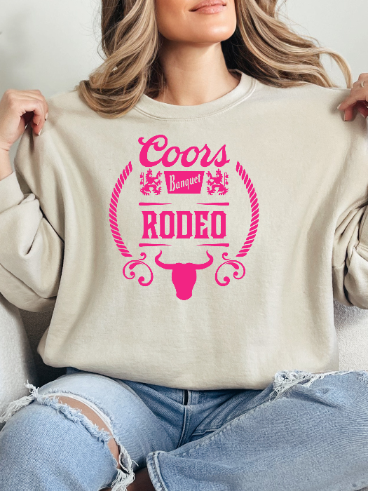 PINK Coors Graphic Crewneck