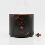 Lump of Coal Jewel Candle with Hidden Surprise Ring | Fragrant Jewels Funny Holiday Gift