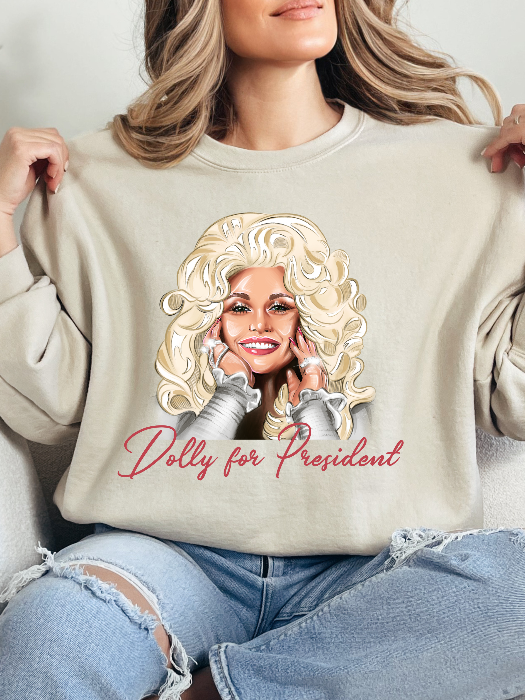 Dolly For President Graphic