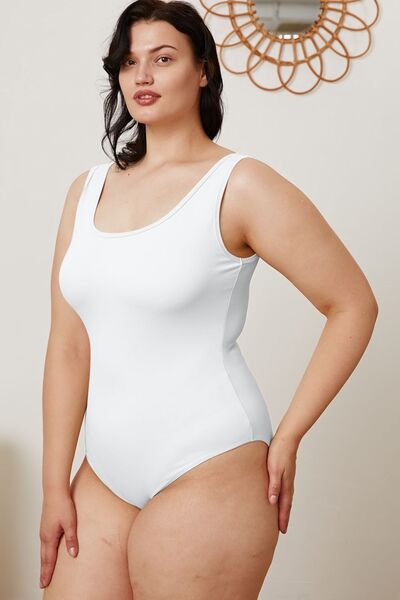 Basic Bae Square Neck Bodysuit – Sleeveless Stretch Fit