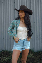 Fun in the Sun Short Bundle – Denim Shorts + Graphic Tee Outfit (1 Willow Short + 1 Graphic Tee)