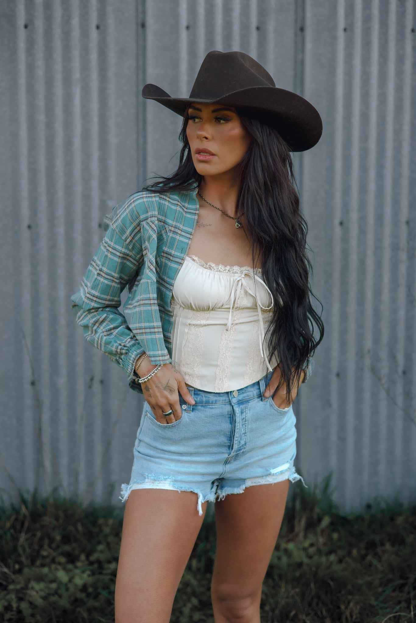 Fun in the Sun Short Bundle – Denim Shorts + Graphic Tee Outfit (1 Willow Short + 1 Graphic Tee)
