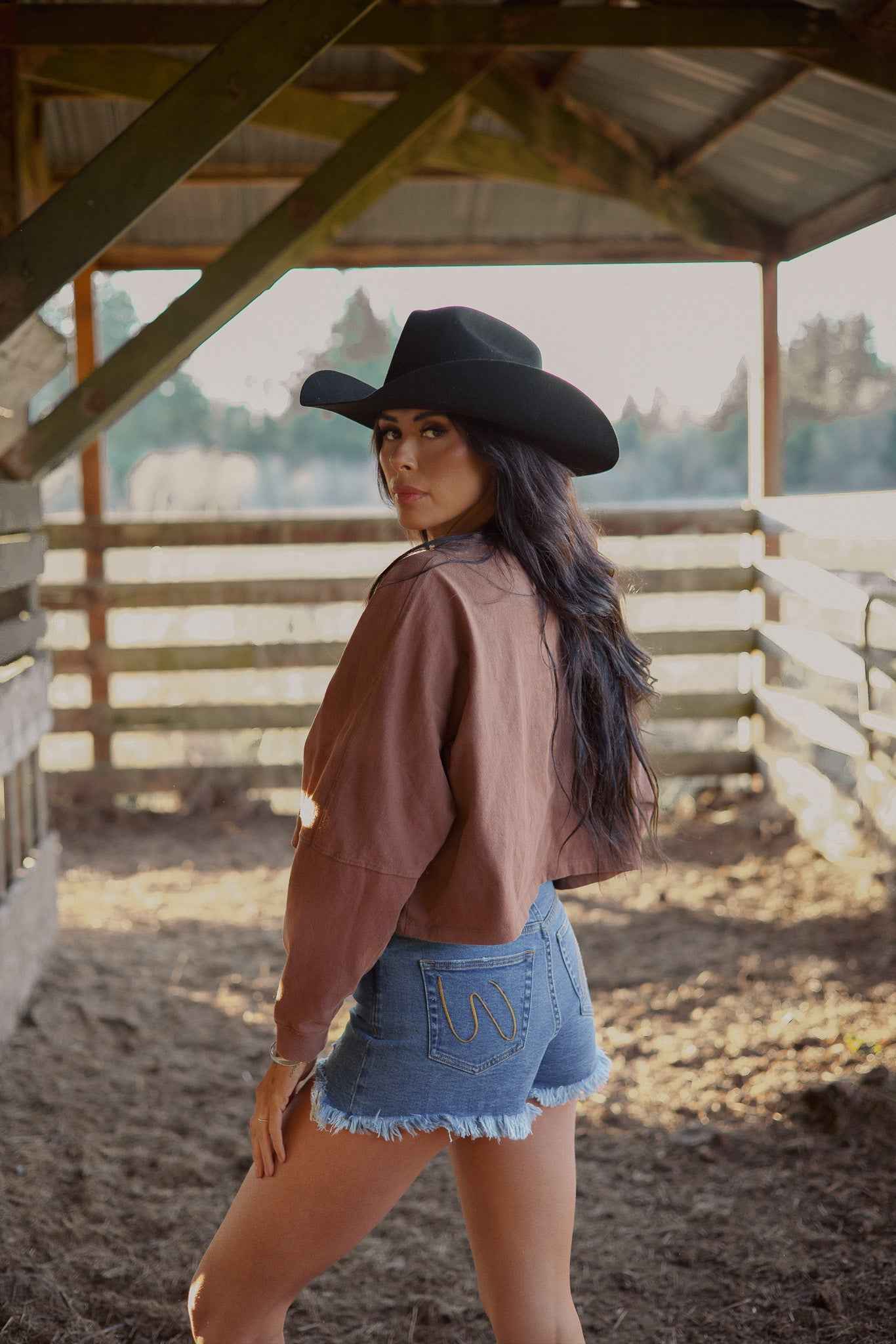 Saylor Distressed Denim Shorts – Medium Wash | Willow Boutique Exclusive