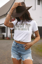Lindsey Asymmetrical Distressed Shorts Medium Wash