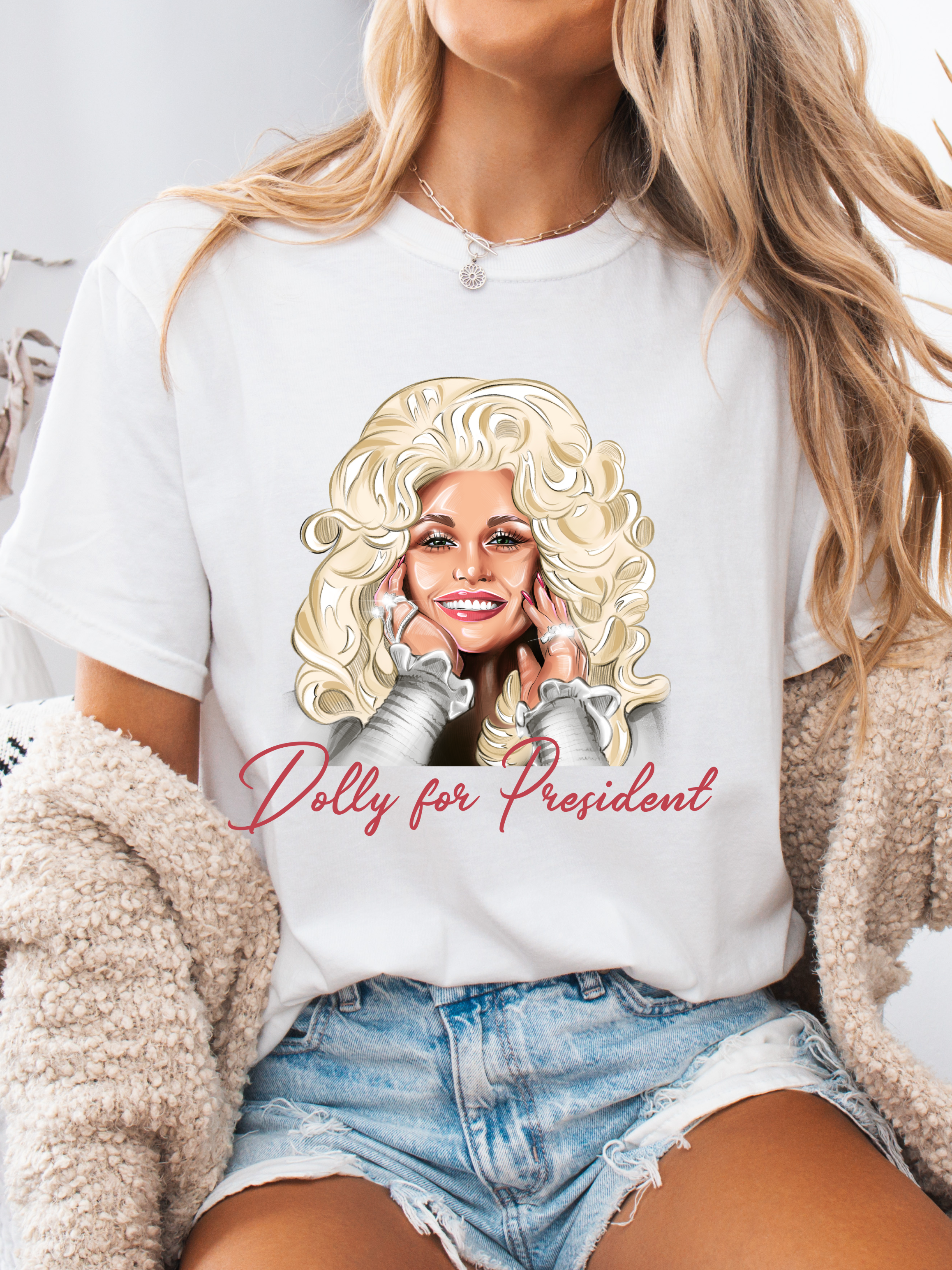 Dolly For President Graphic Tee – Country Graphic Shirt