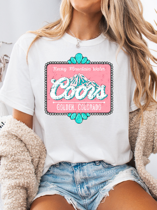Rocky Mountain High Graphic T Shirt in White