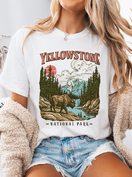 Yellowstone Graphic Tee & Cropped Hoodie – Western Shirt in White