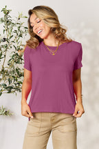 Renee Basic Round Neck T-Shirt – Soft Everyday Tee