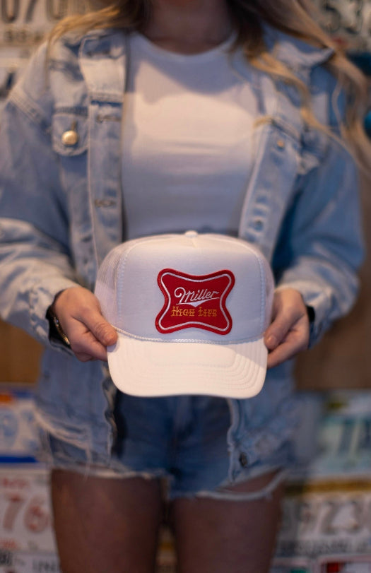 Miller High Life Trucker Hat – Vintage Patch Snapback
