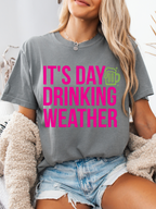 It's Day Drinking Weather Graphic