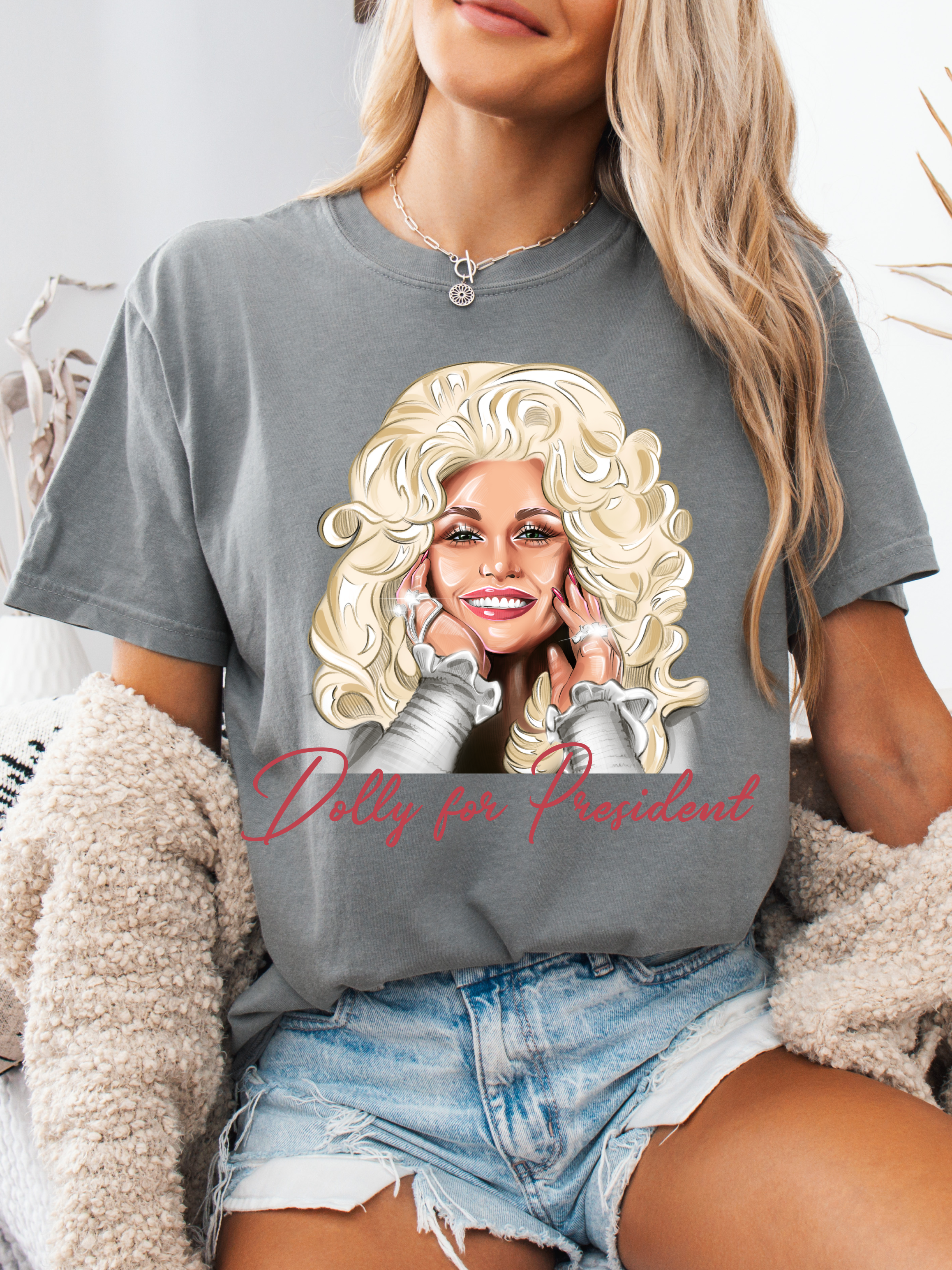 Dolly For President Graphic Tee – Country Graphic Shirt