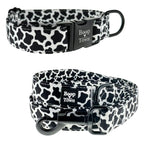 Boop Town Dog Collar & Leash Set – Soft Cotton Adjustable Set with Gold Hardware - Ash & Audrey