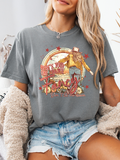 Women’s Fancy graphic tee featuring a Here’s Your One Chance Fancy country-inspired design on a relaxed-fit Comfort Colors® 100% cotton T-shirt in Grey
