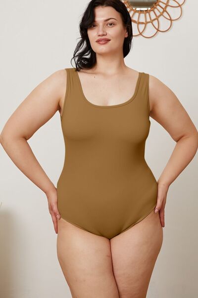 Basic Bae Square Neck Bodysuit – Sleeveless Stretch Fit