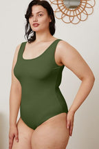 Basic Bae Square Neck Bodysuit – Sleeveless Stretch Fit