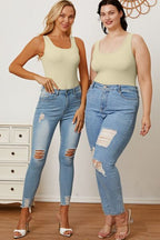 Basic Bae Square Neck Bodysuit – Sleeveless Stretch Fit