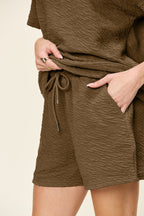 Cameron Textured Set in Chestnut