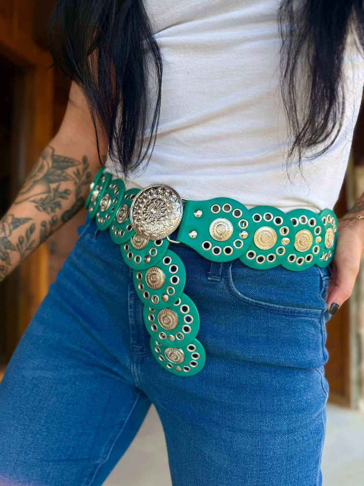 Bronco Chaser Disc Belt in Teal