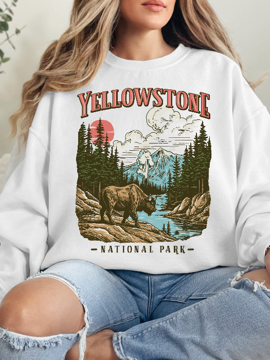 Yellowstone Graphic Tee & Cropped Hoodie – Western Shirt in White