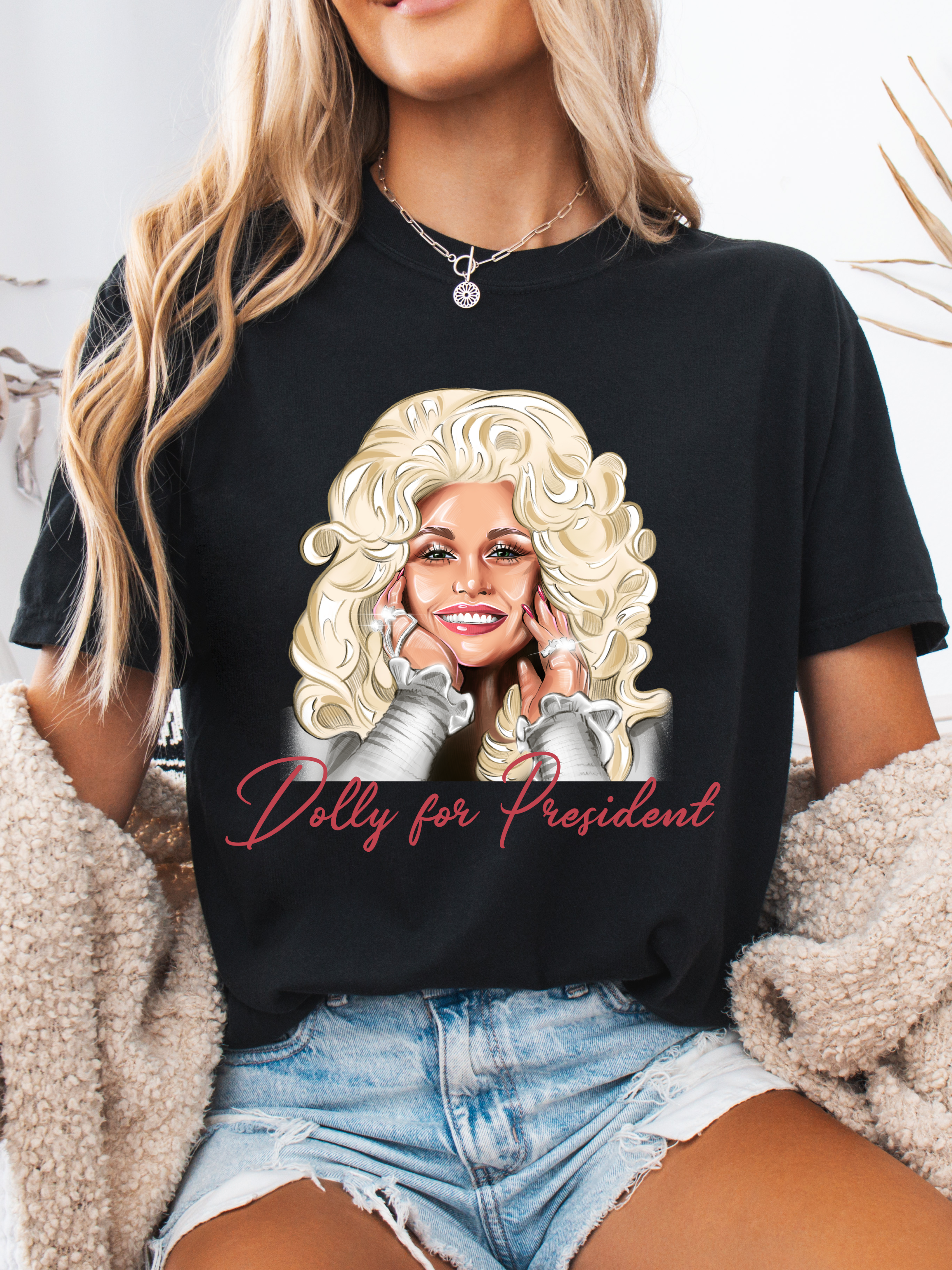 Dolly For President Graphic Tee – Country Graphic Shirt