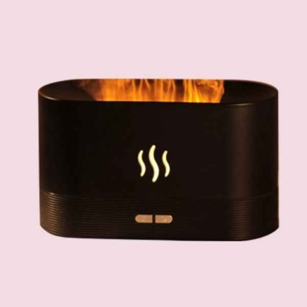 Flame Effect Humidifier – Fireplace Lamp Aromatherapy Diffuser