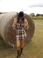 Crisp Breeze Oversized Plaid Flannel Shirt – Button Down