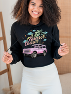 Sunset Chaser Graphic Tee, Cropped Hoodie & Crewneck – Comfort Colors