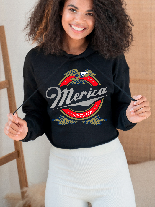 Merica Cropped Sweatshirt