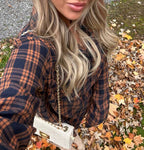 Crisp Breeze Oversized Plaid Flannel Shirt – Button Down