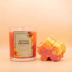 Autumn Orchard Candle & Bath Bomb Gift Set with Hidden Rings | Fragrant Jewels Fall Collection