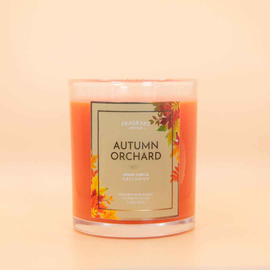 Autumn Orchard Candle & Bath Bomb Gift Set with Hidden Rings | Fragrant Jewels Fall Collection