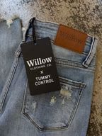 Viral Cindy High Rise Tummy Control Destroy Flare Jeans – Distressed Denim