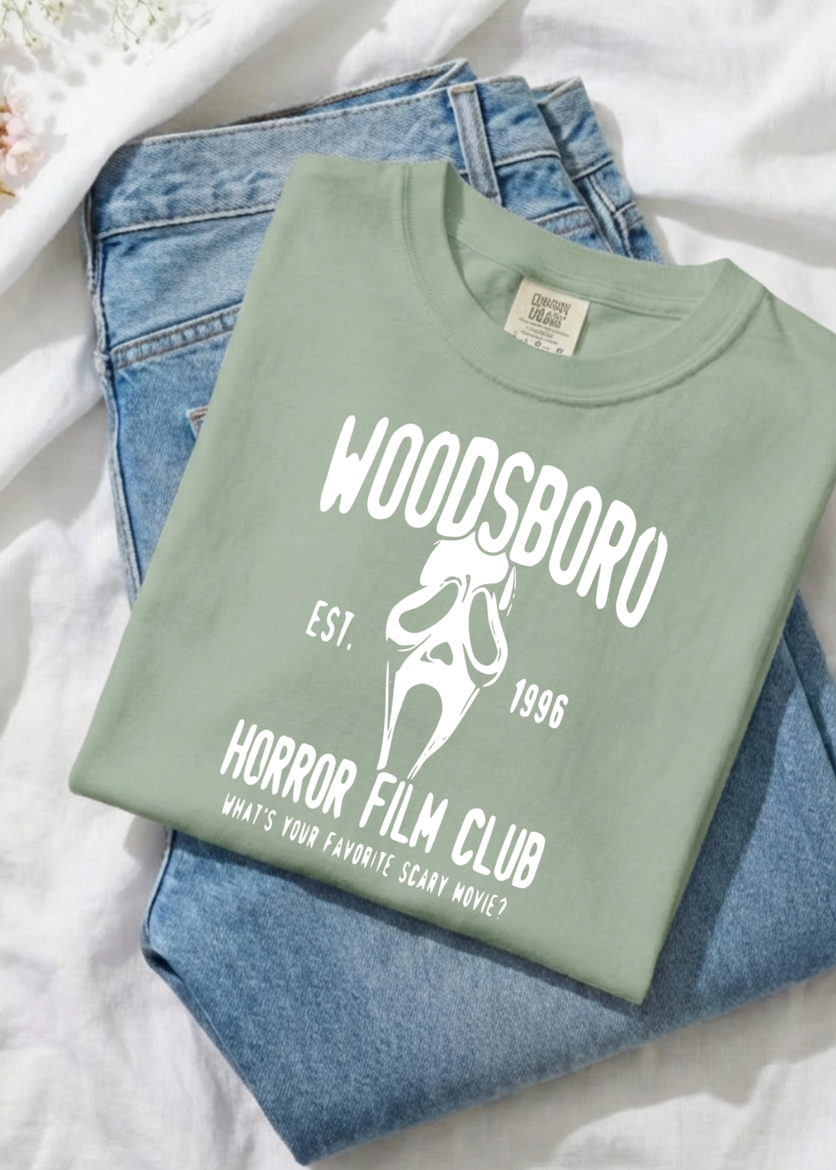 Woodsboro Horror Film Club Graphic Tee | Horror Crewneck, Sweatshirt & Tee
