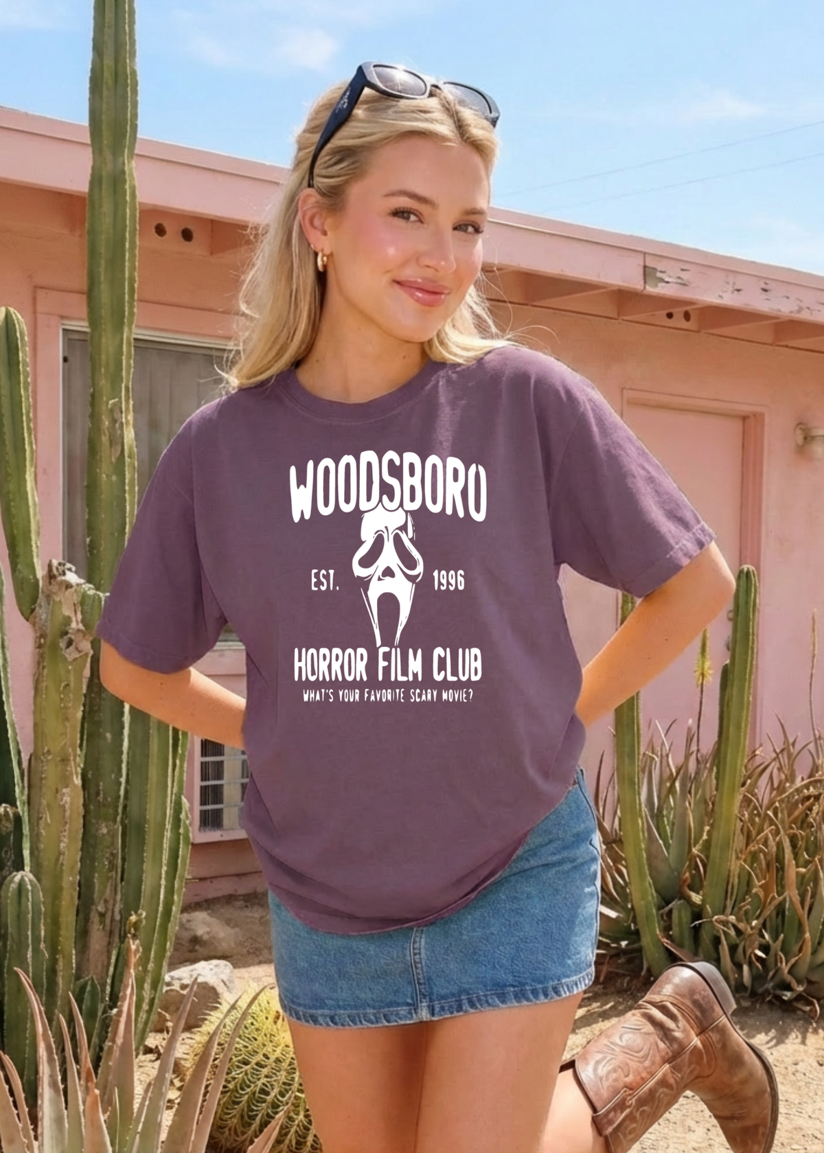 Woodsboro Horror Film Club Graphic Tee | Horror Crewneck, Sweatshirt & Tee