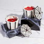 Black Widow Jewel Candle Ceramic | Spider Jewelry Box Candle with Hidden Surprise Ring