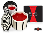 Black Widow Jewel Candle Ceramic | Spider Jewelry Box Candle with Hidden Surprise Ring